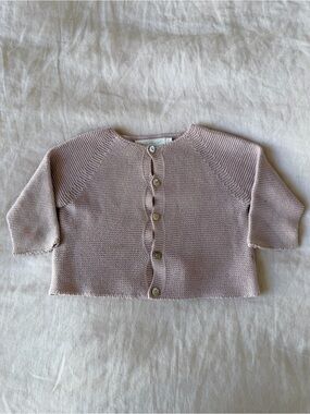 Marie Chantal Pink Knit Cardigan Sweater